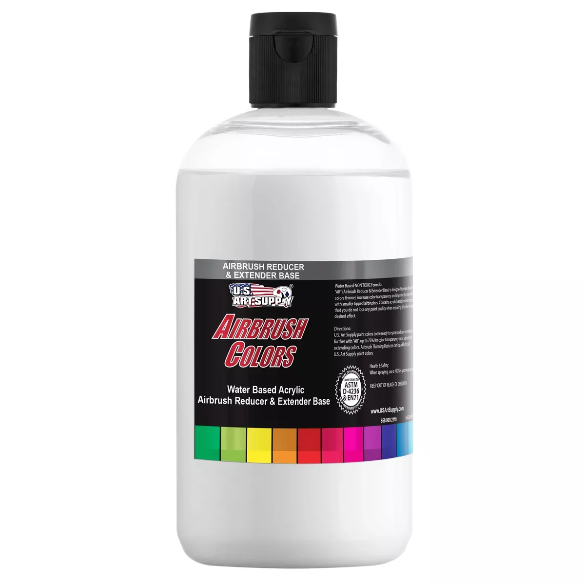 16-Ounce Airbrush Thinner Reducer and Extender Base for Acrylic Paints - Airbrush Paint Thinner, Reduces Viscosity, Improves Flow, Thins Acrylic Pouring Paint