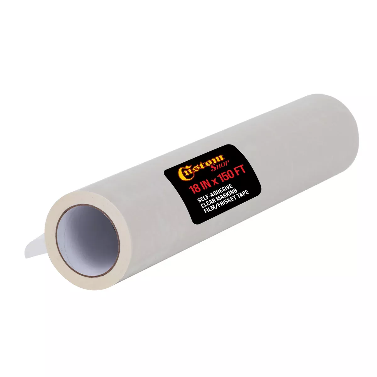 18" x 150' Frisket Masking Film Roll - Self-Adhesive Semi-Transparent Medium-Tack for Artists, Airbrush Graphics, Automotive Painting, Stencil