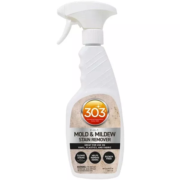 303 Mold & Mildew Stain Remover for Hot Tub Surfaces, Covers, Pillows, Jets+ 16 fl.oz