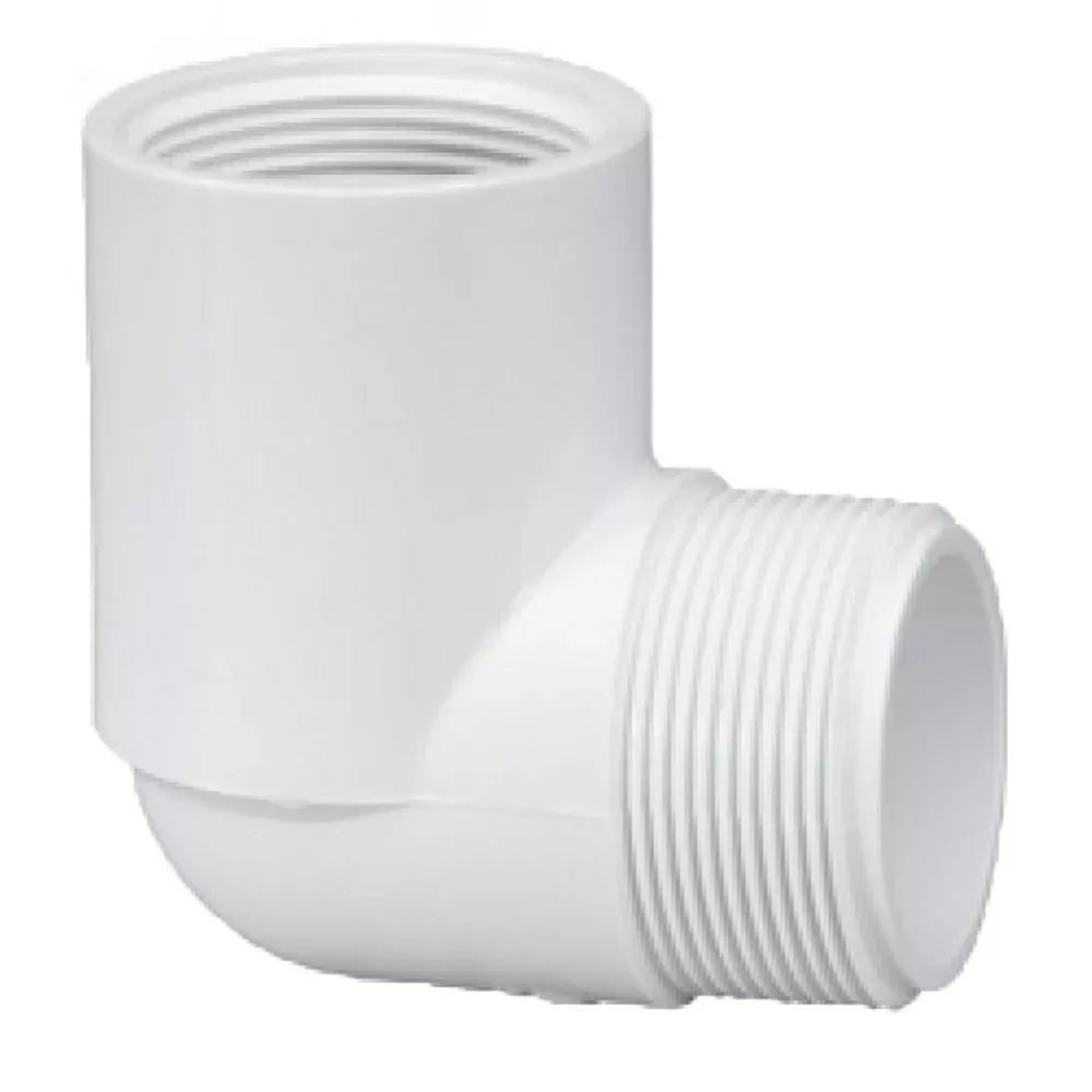Lasco 412-015 1.5"MPT x1.5"FPT 90 Degree Sch 40 PVC Street Elbow 41201
