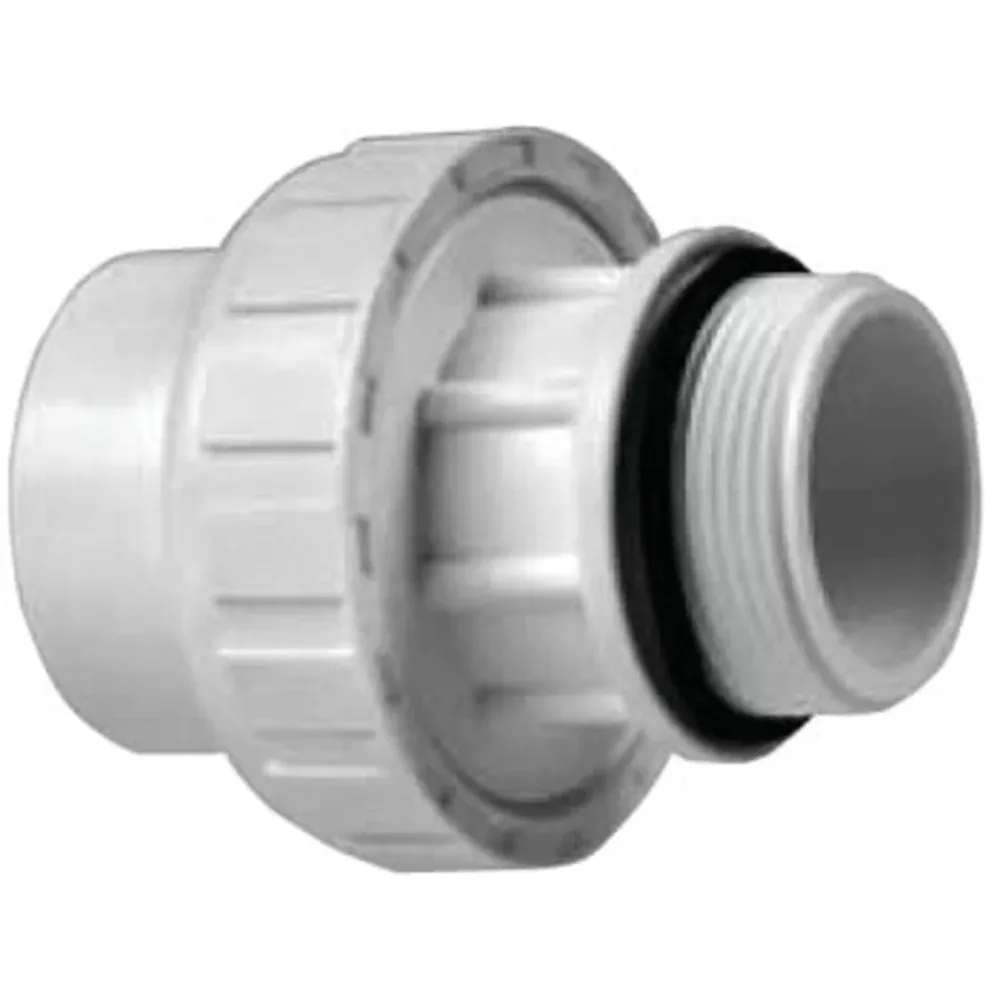 PVC Union Fitting | AquaFlow | Full Flow Union 2 MIP x Socket PVC | 2 MIP x Socket | Replacement Part
