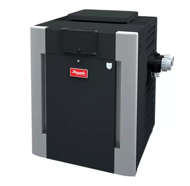 Raypak 199,500 BTU Digital Natural Gas Pool Heater with Riser (206A)