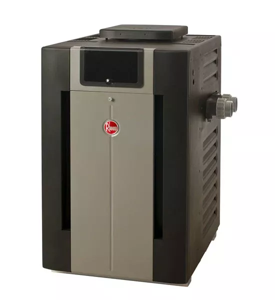 Rheem 266,000 BTU Natural Gas Pool Heater with Digital Display & Riser